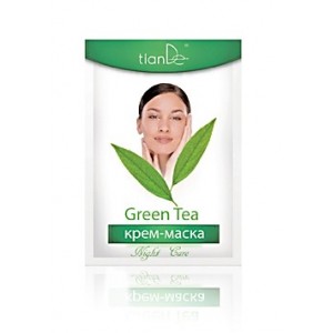 Mască cremă  de noapte „Ceai verde”, 18g